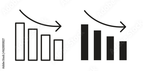 Chat arrow down icon vector Art Illustrations set.