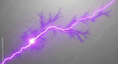 Purple Thunder lightning effect 