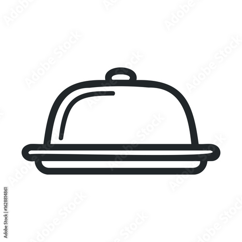 Elegant serving cloche for gourmet dining or culinary presentation