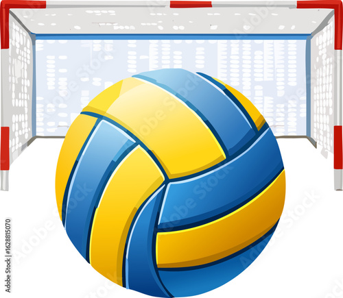 volleyball on white
