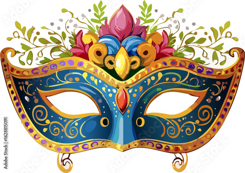 carnival mask isolated on white