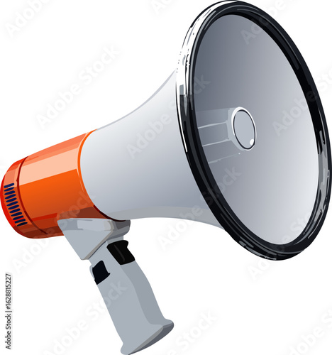 megaphone on white background
