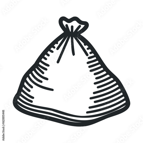 Garbage bag for waste management and disposal in urban settings