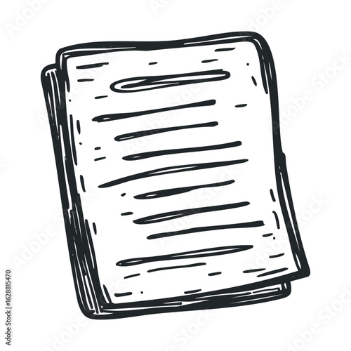 Blank notepad for creative writing and note taking projects