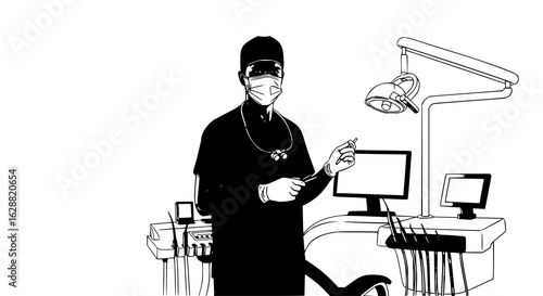 Dental clinic dentist doctor medical professional healthcare teeth treatment oral surgeon dentistry practice