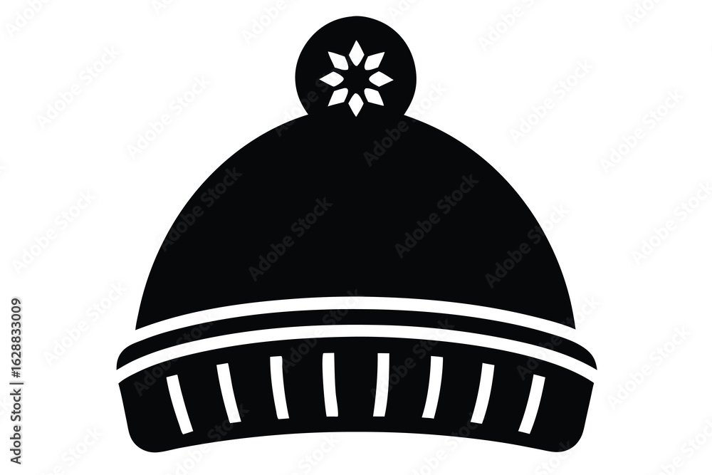 Fototapeta premium winter hat vector icon