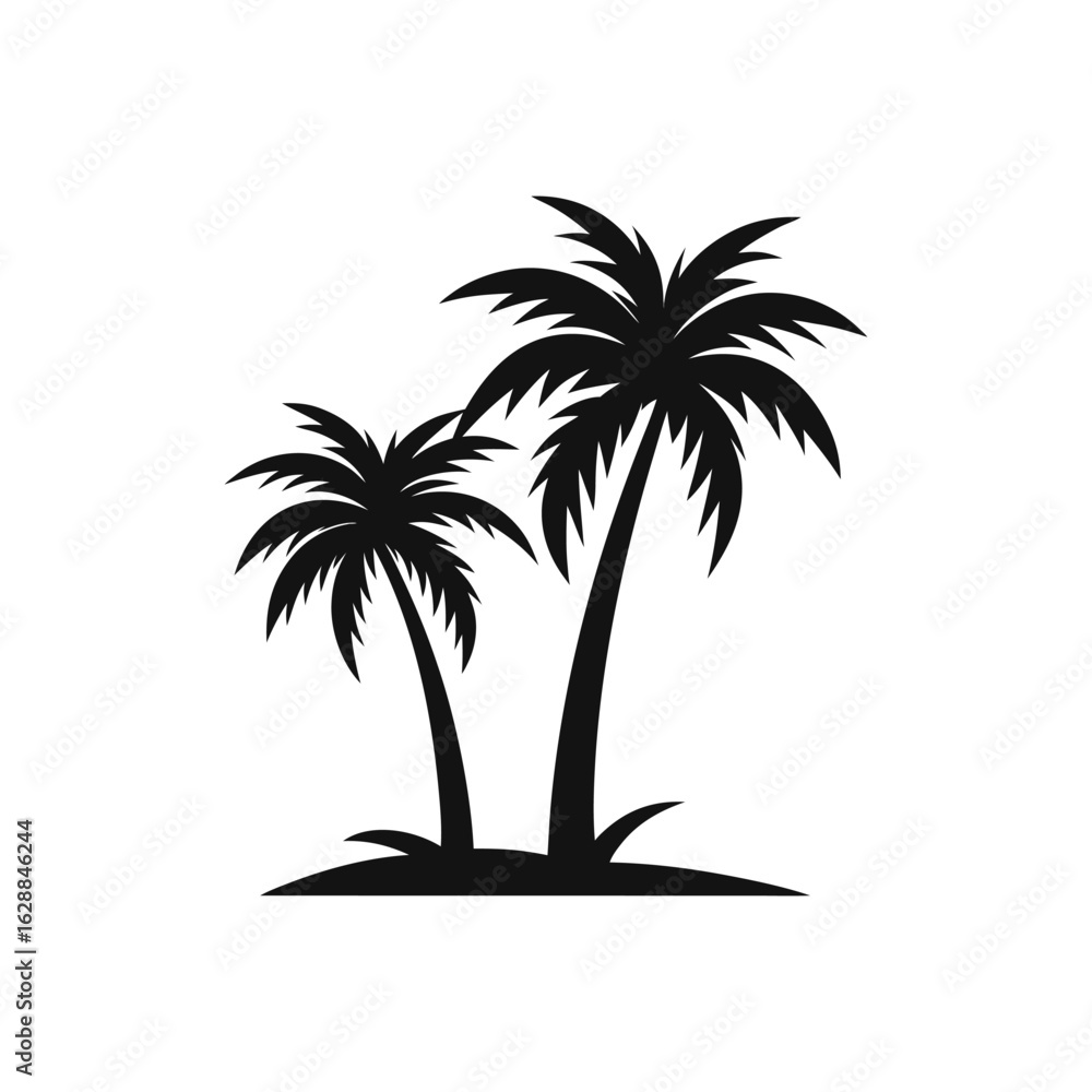 Fototapeta premium palm tree silhouette