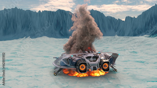 Foto 宇宙船　3DCGレンダリング