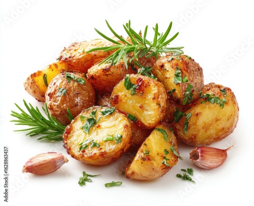 Wallpaper Mural Roasted potatoes with herbs and garlic Torontodigital.ca