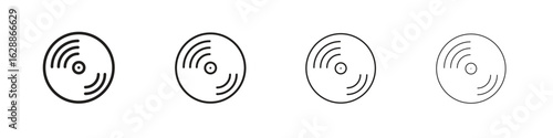 Vinyl icon design. Modern line. EPS10