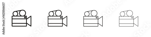 Video camera icon design. Modern line. EPS10