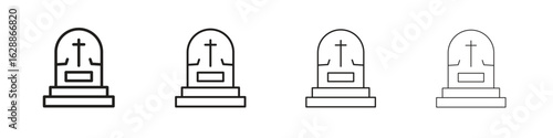 Tombstone icon design. Modern line. EPS10
