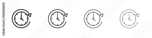 Time forward icon design. Modern line. EPS10