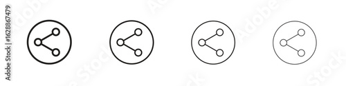 Share icon design. Modern line. EPS10