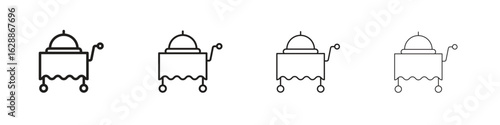 Room service icon design. Modern line. EPS10
