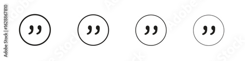 Quote right icon design. Modern line. EPS10