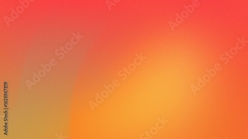 Vibrant orange to red gradient with soft grain texture. Seamless loop background. 4K