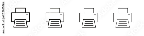 Print icon design. Modern line. EPS10
