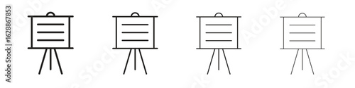 Presentation icon design. Modern line. EPS10