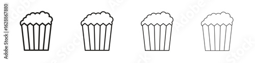 Popcorn icon design. Modern line. EPS10