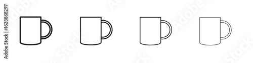 Mug icon design. Modern line. EPS10