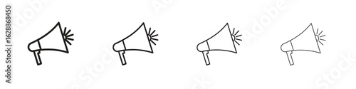 Megaphone icon design. Modern line. EPS10