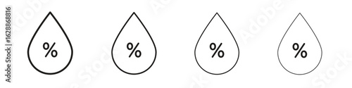 Humidity icon design. Modern line. EPS10