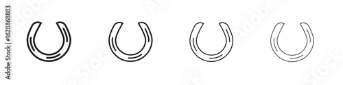 Horseshoe icon design. Modern line. EPS10