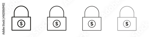 Fixed price icon design. Modern line. EPS10