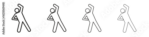 Fitness exercise icon design. Modern line. EPS10