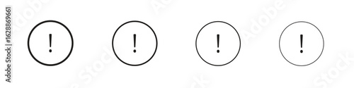 Exclamation interface icon design. Modern line. EPS10