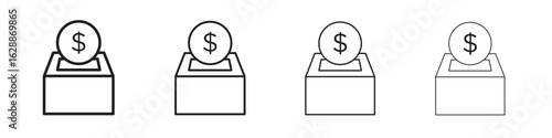 Donate icon design. Modern line. EPS10