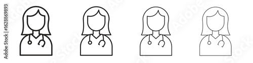 Doctor icon design. Modern line. EPS10