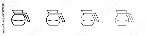 Coffee pot icon design. Modern line. EPS10