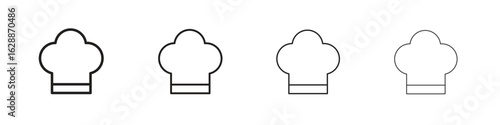 Chef hat icon design. Modern line. EPS10