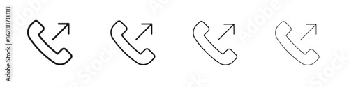 Call outgoing icon design. Modern line. EPS10