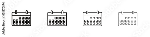 Calendar icon design. Modern line. EPS10