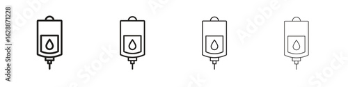 Blood transfusion icon design. Modern line. EPS10