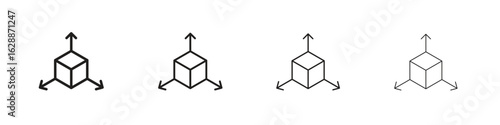 Bim icon design. Modern line. EPS10