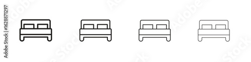 Bed icon design. Modern line. EPS10