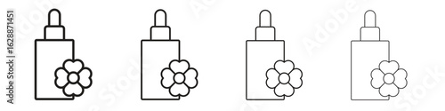 Bach flowers icon design. Modern line. EPS10