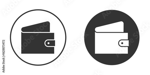 Wallet icon Minimal Flat Pictogram for Ui Designs