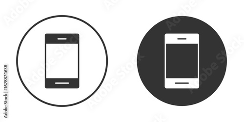 Smartphone icon Minimal Flat Pictogram for Ui Designs