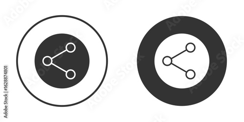 Share icon Minimal Flat Pictogram for Ui Designs