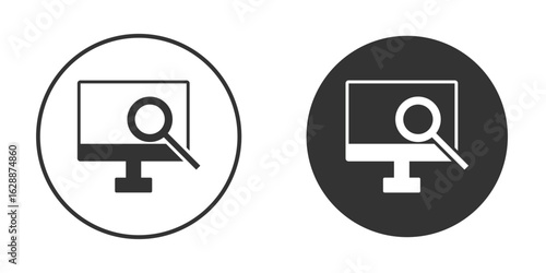 Search online icon Minimal Flat Pictogram for Ui Designs