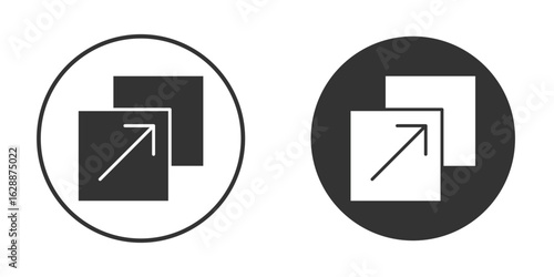 Resize icon Minimal Flat Pictogram for Ui Designs