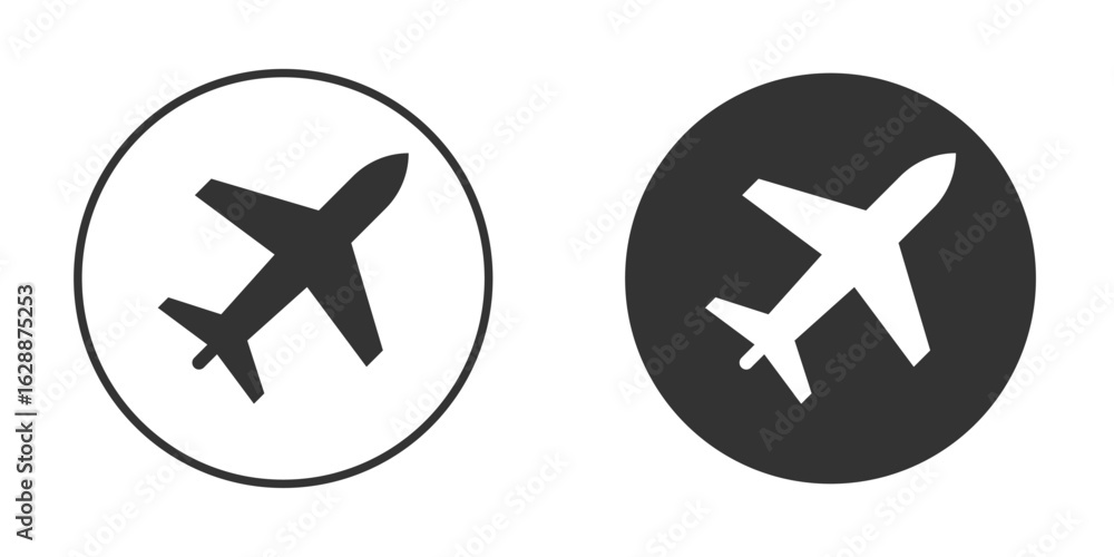 Obraz premium Plane icon Minimal Flat Pictogram for Ui Designs