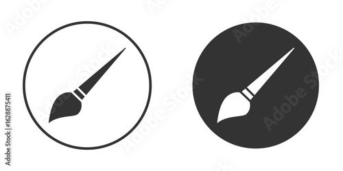 Paint brush icon Minimal Flat Pictogram for Ui Designs
