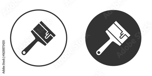 Paint brush icon Minimal Flat Pictogram for Ui Designs