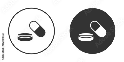 Medicine icon Minimal Flat Pictogram for Ui Designs